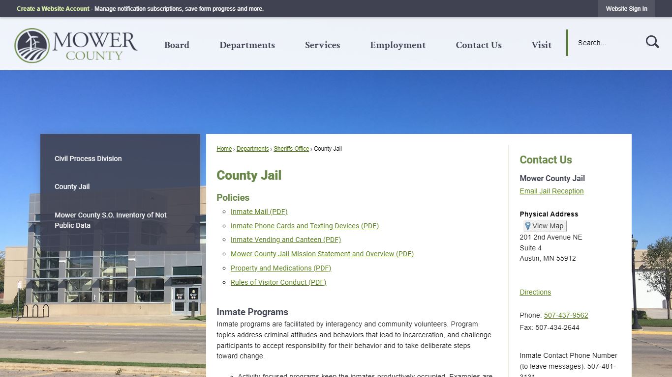 County Jail | Mower County, MN